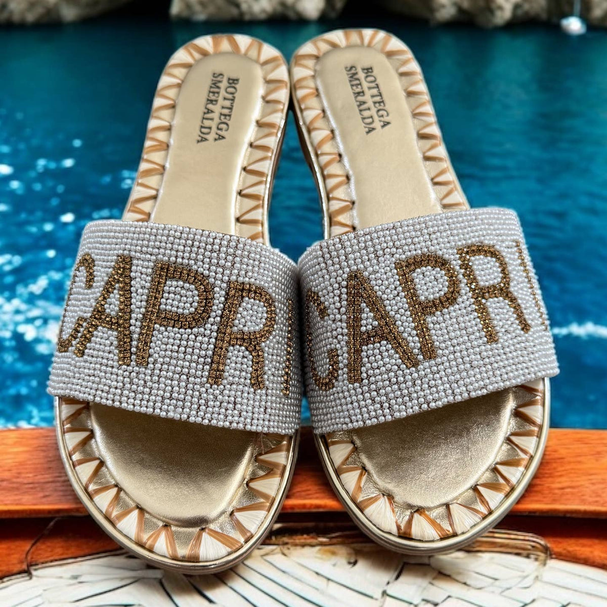 SANDALE SMERALDA OR-CAPRI - OkikiParis