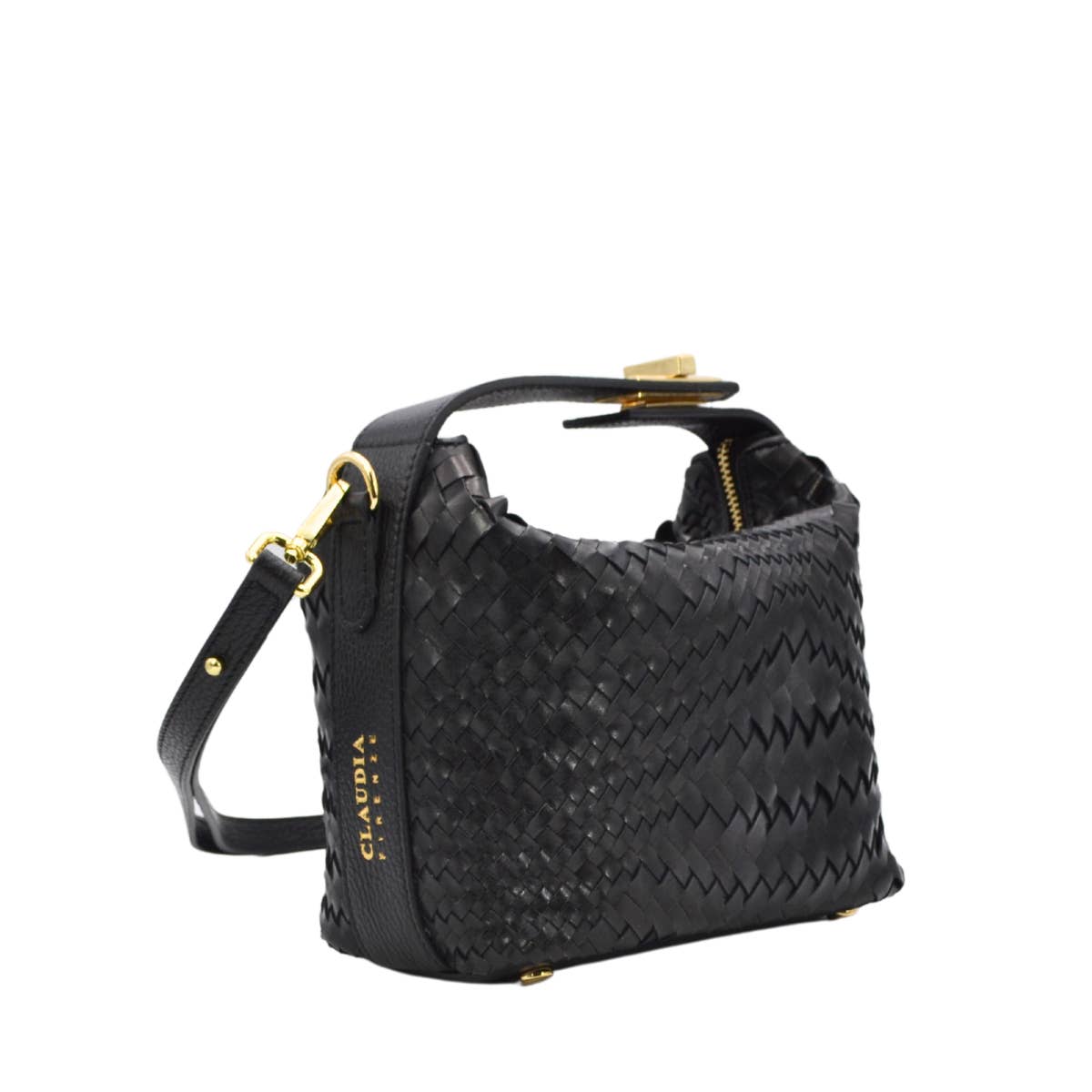 Fosca - Sac tissé en cuir avec anse originale - OkikiParis