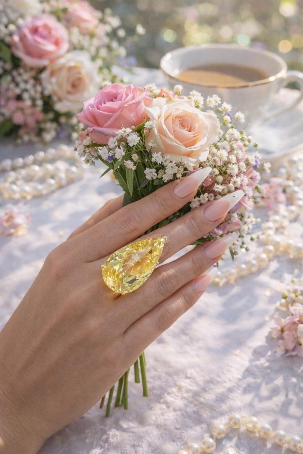 LA REINE IMPÉRIALE DORÉE en cristal avec diamant - OkikiParis