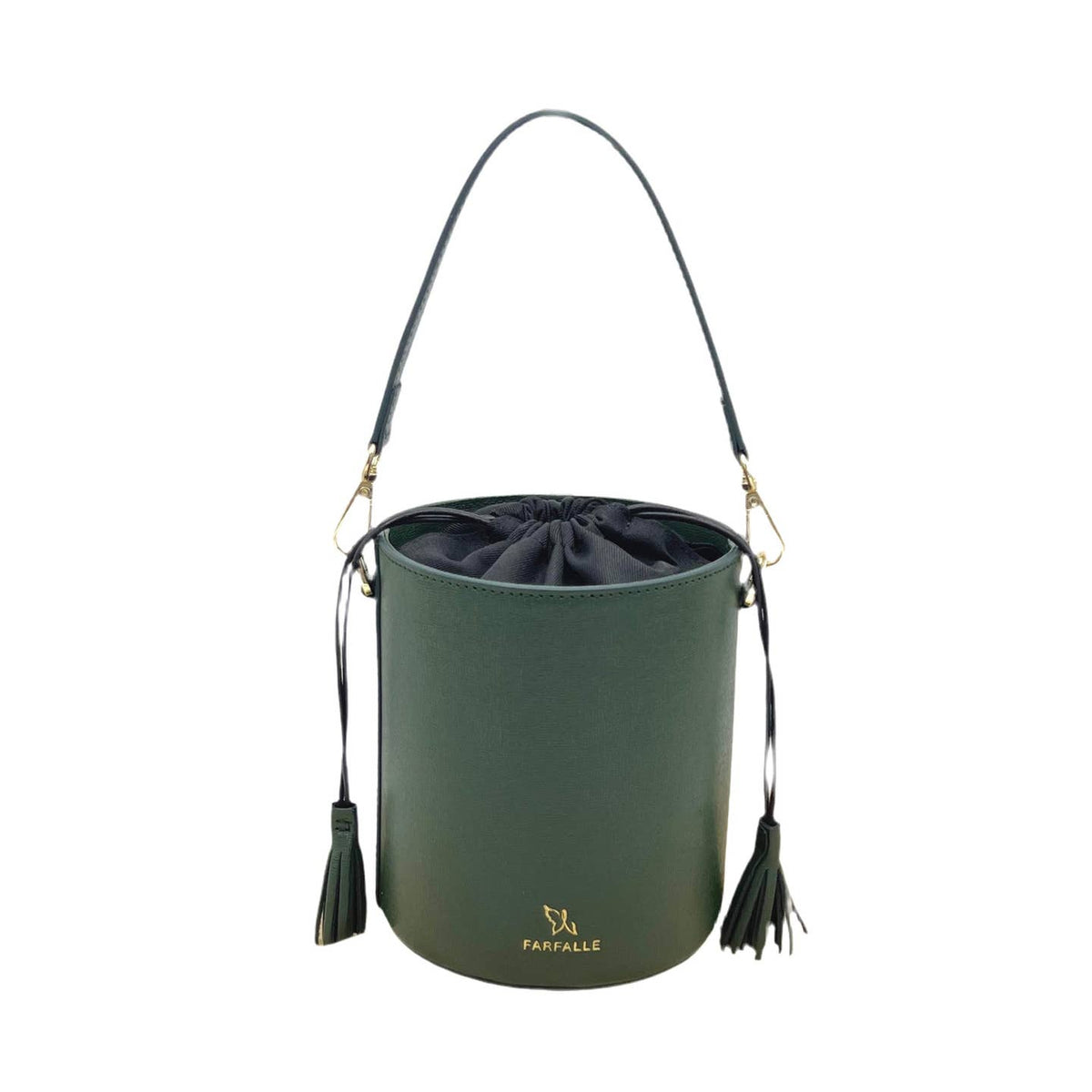 Sisi, Sac seau en cuir véritable, fabriqué en Italie - OkikiParis
