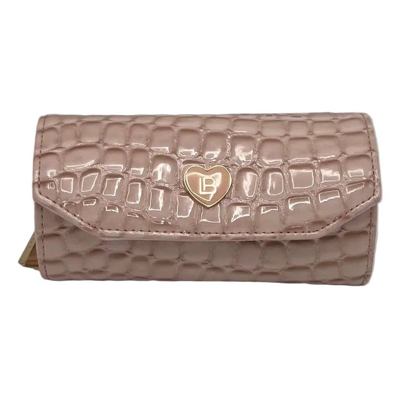 Organisateur de voyage pour bijoux en cuir synthétique pour femme avec poche zippée et porte-bagues - OkikiParis