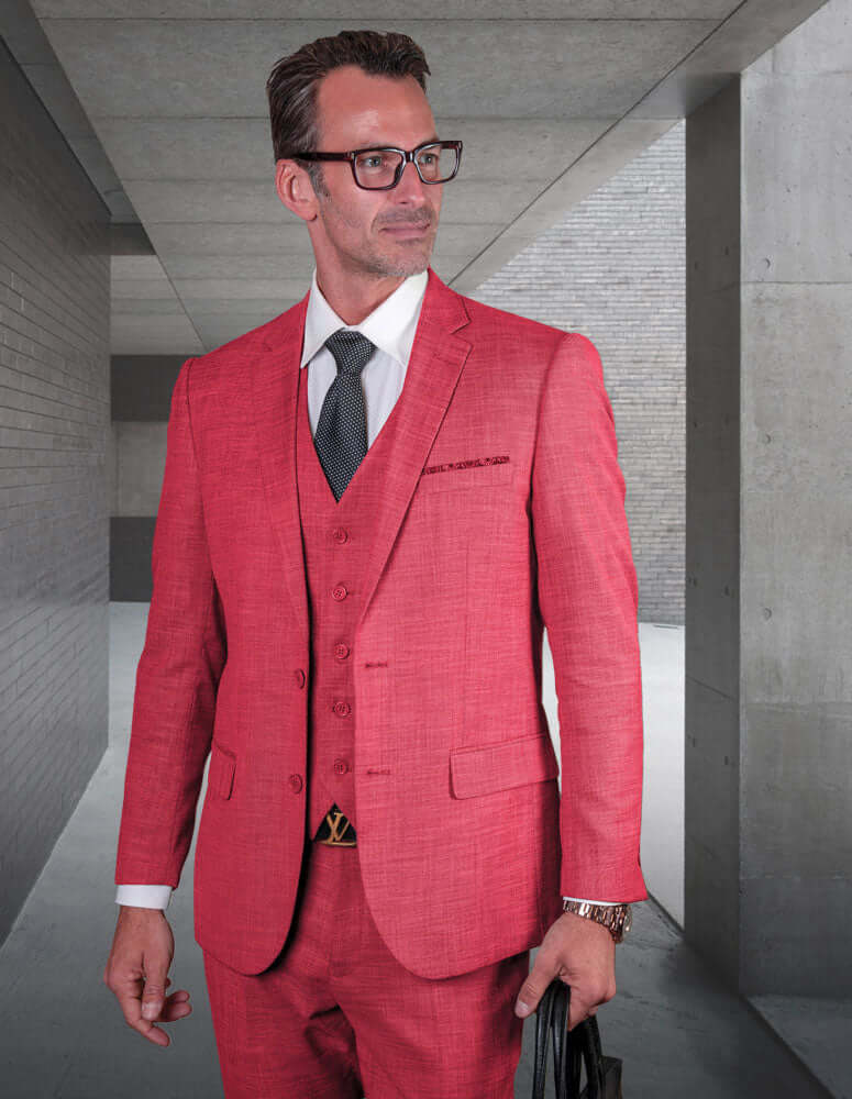 Costume élégant Lazaro pour homme coupe ajustée