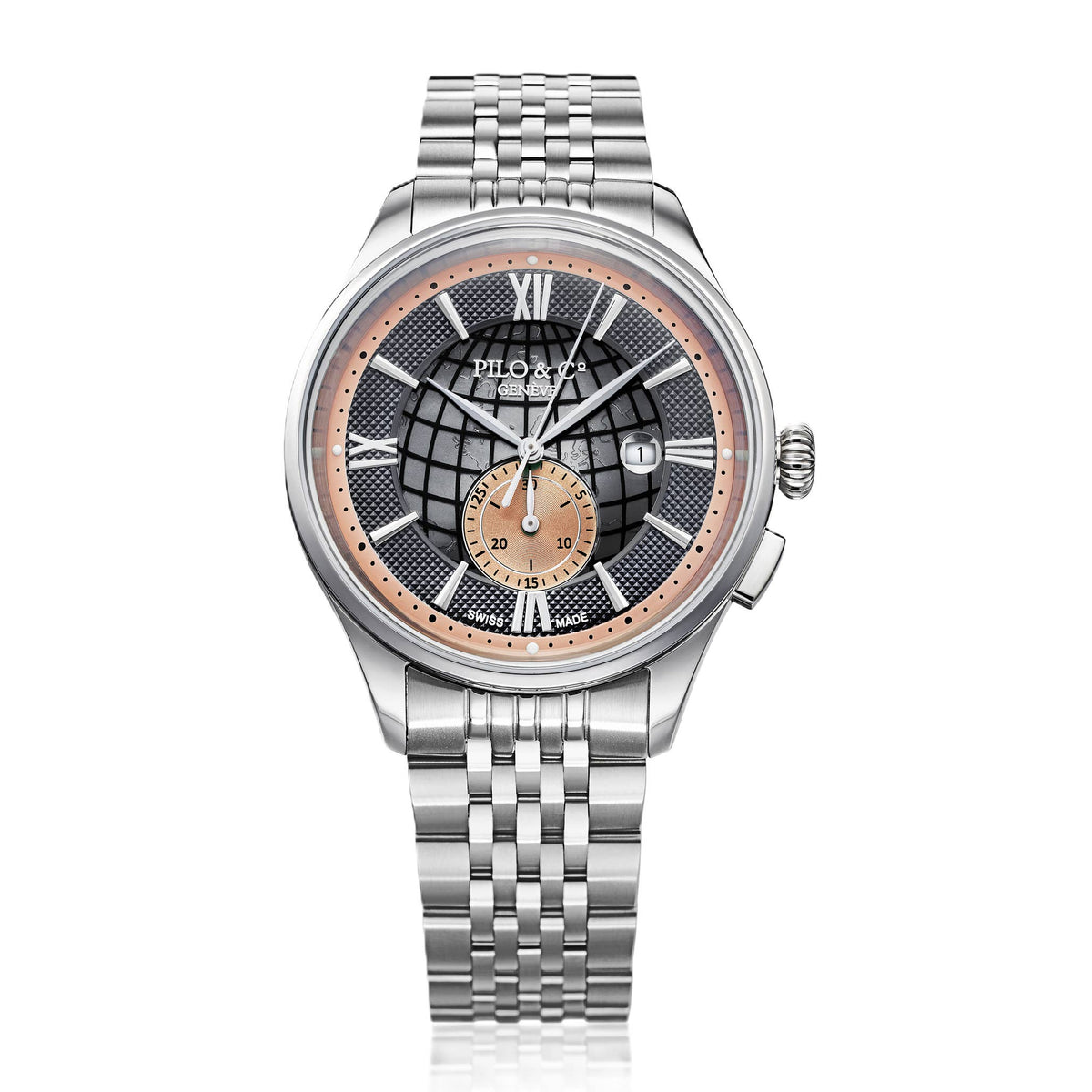 MONTECRISTO MONOPULSANTE – Chronographe Suisse Acier