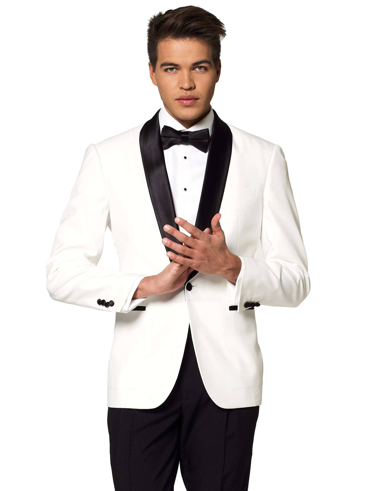 Costume Blanc Nacré – L'élégance à l'état pur