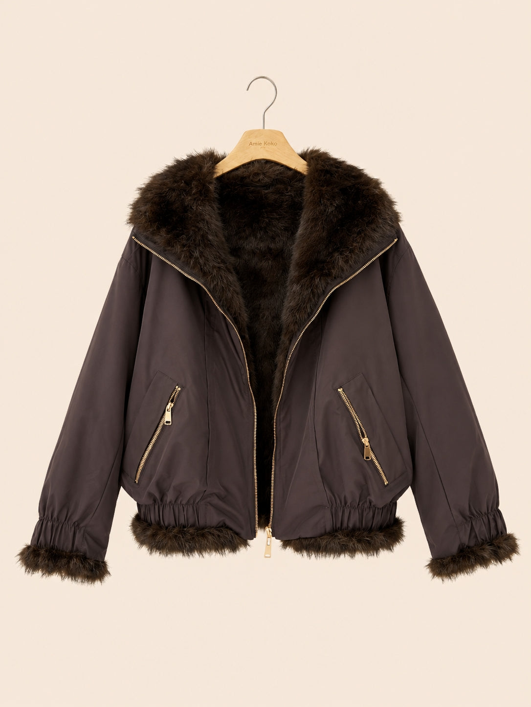 Veste Réversible Femme – Parka & Fausse Fourrure Luxe
