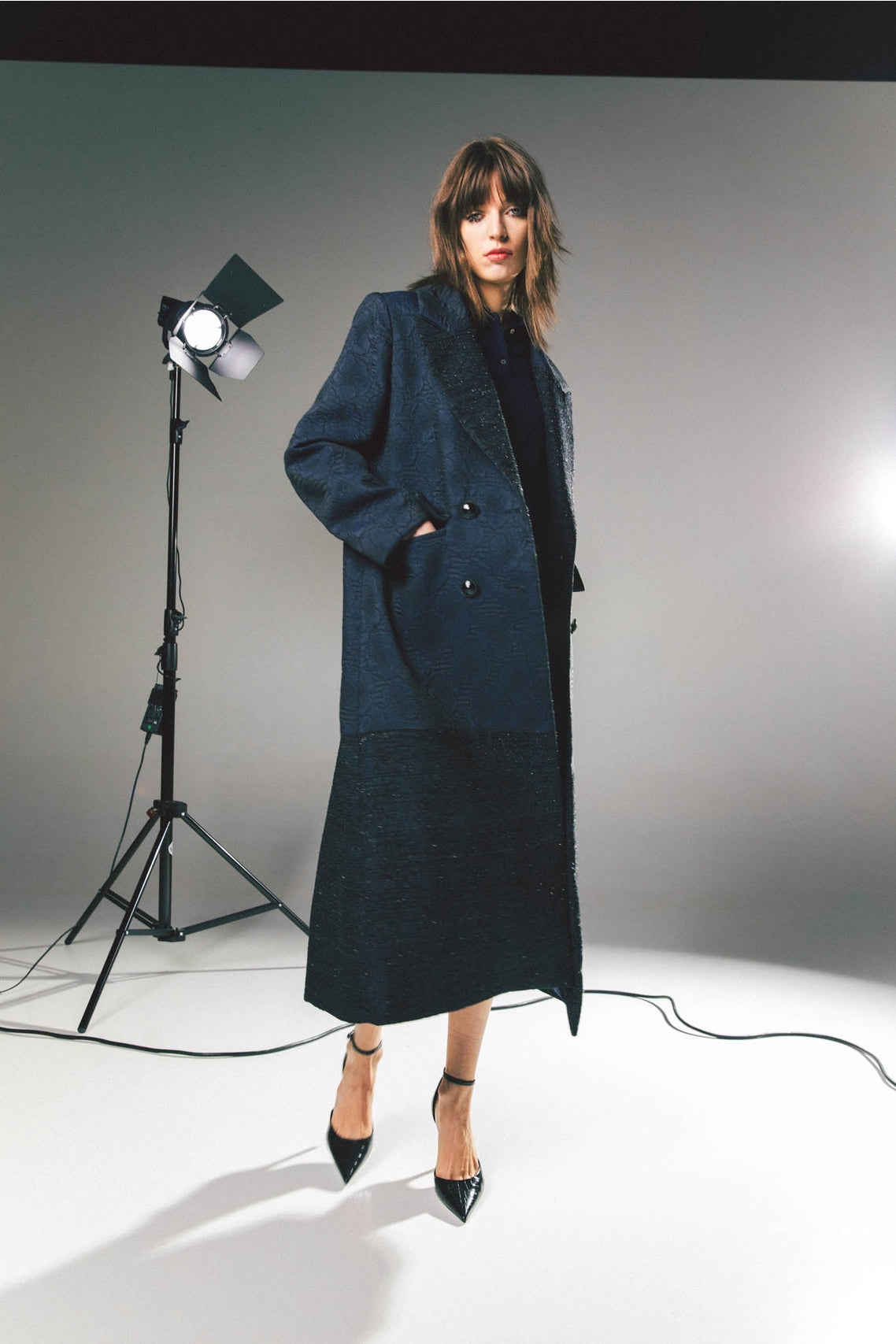 Manteau Jacquard Paillettes Femme – Simona Bonacci | OkikiParis