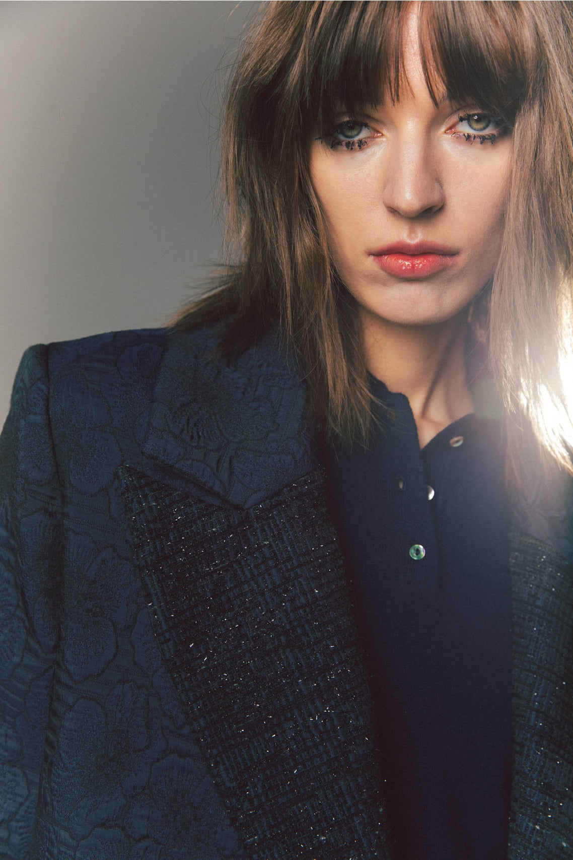 Manteau Jacquard Paillettes Femme – Simona Bonacci | OkikiParis
