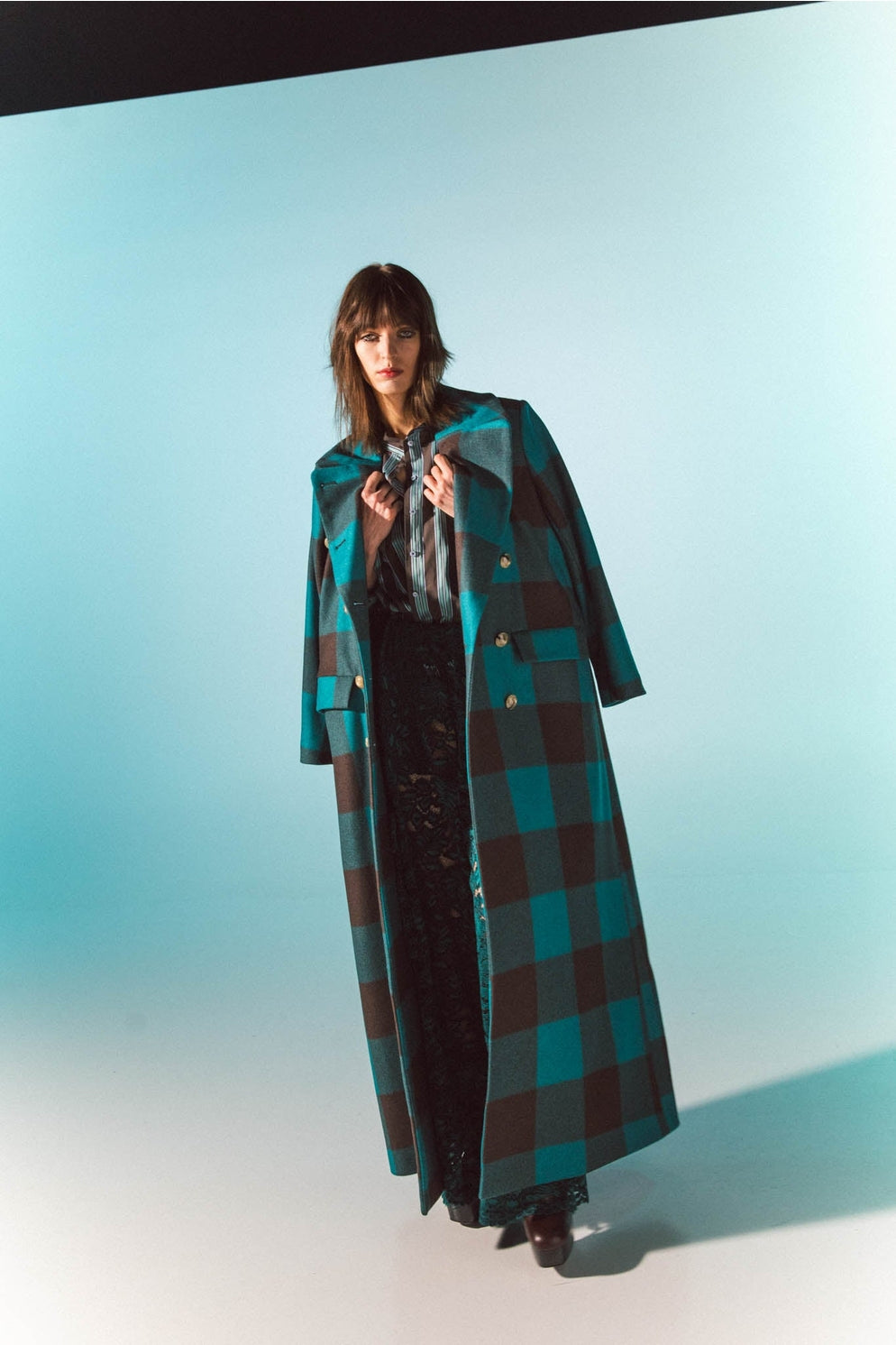 Manteau à Carreaux Femme – Simona Bonacci | OkikiParis