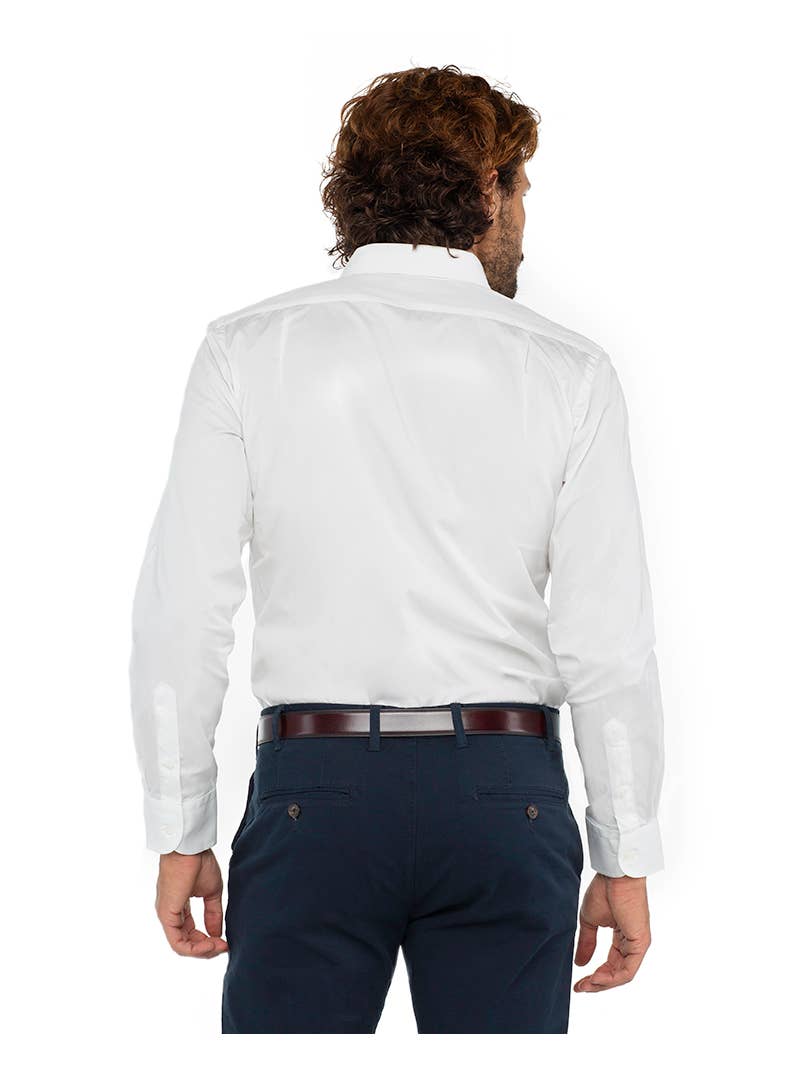 Chemise Classique Blanche – 100% Coton | OkikiParis