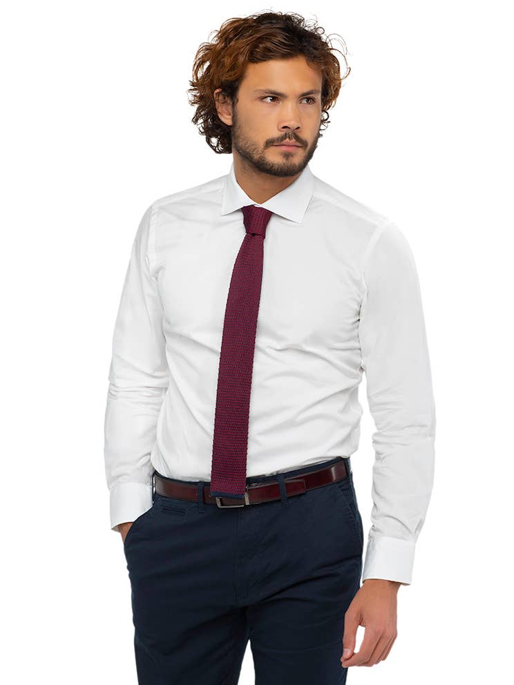 Chemise Classique Blanche – 100% Coton | OkikiParis