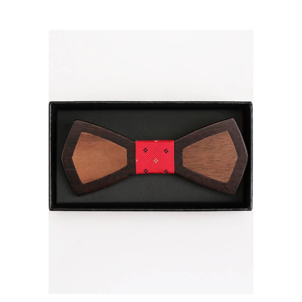 Nœud Papillon en Bois & Mouchoir de Poche Assorti | OkikiParis
