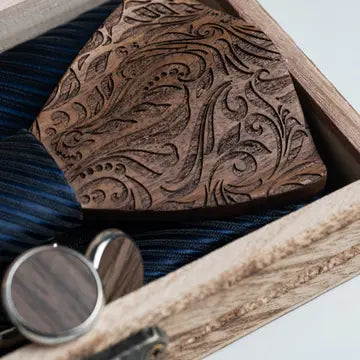 Coffret Noeud Papillon en Bois Homme - Aralia - OkikiParis