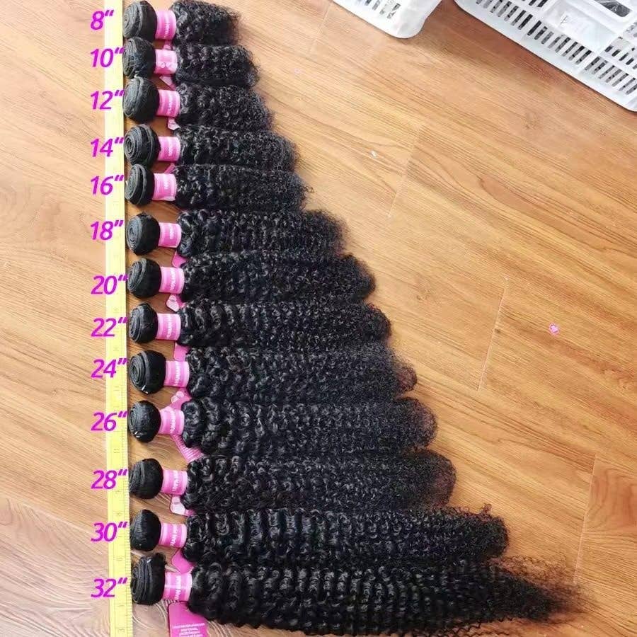 Cheveux en vrac — 300 g | Deep Wave, Yaki, Spiral Curl, African Kinky Curl